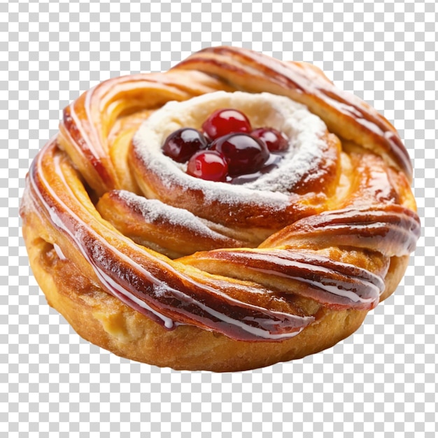 Danish pastry Isolated on transparent background