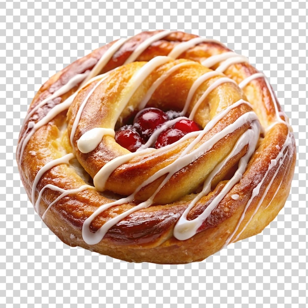 Danish pastry Isolated on transparent background