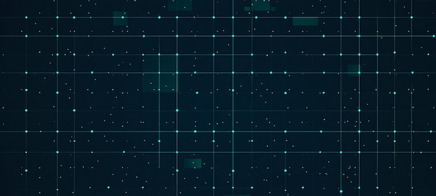 PSD a dark blue background with teal and green geometric pattern simple vector line art style