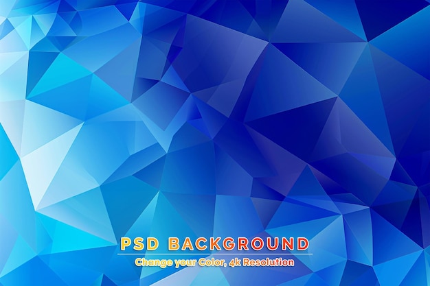 PSD dark blue vector abstract mosaic backdrop