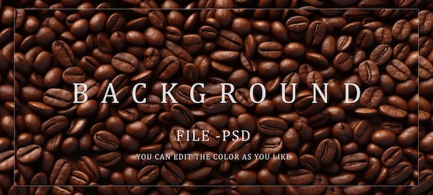 dark brown coffee beans background