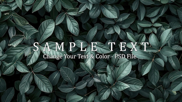 PSD dark green foliage