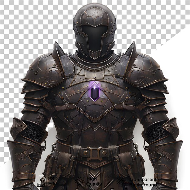 dark Knights metal Armor with purple light fantasy armors concept