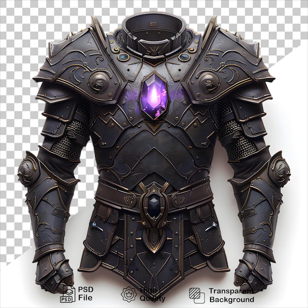 PSD dark knights metal armor with purple light