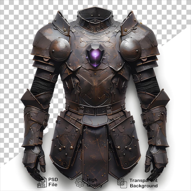 PSD dark knights metal armor with purple light