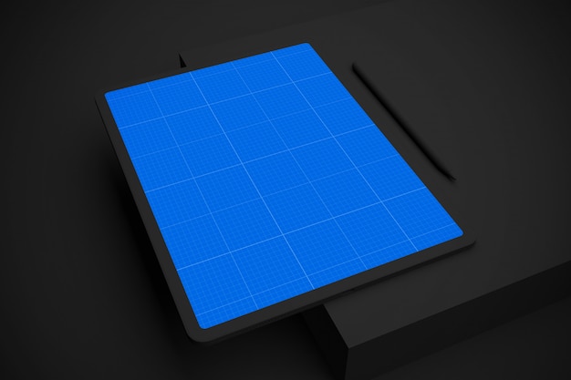 Dark Tablet   V.2 Mockup