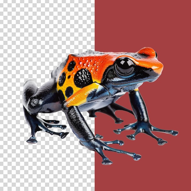 PSD dart frog png isolated on transparent background