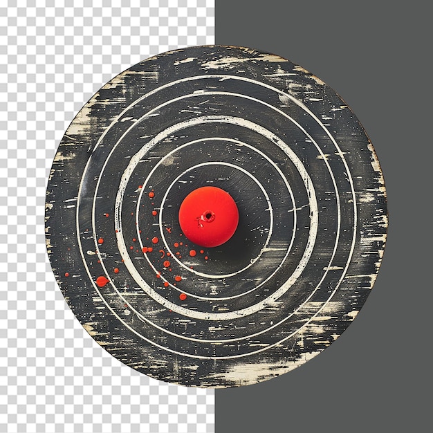 Dartboard isolated on transparent background