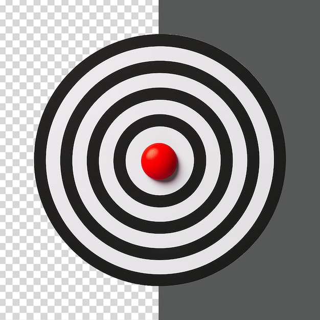 Dartboard isolated on transparent background