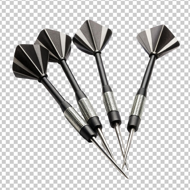 PSD darts arrow isolated on transparent background