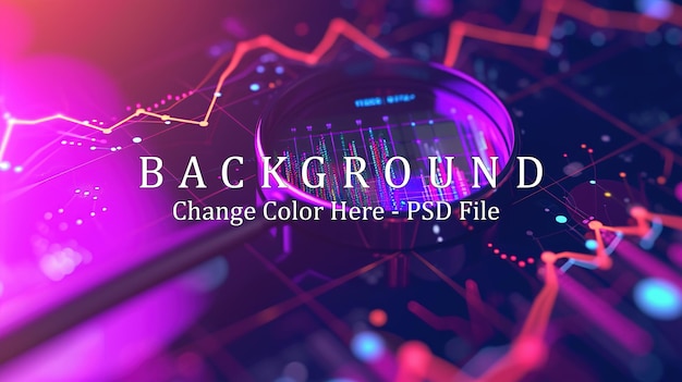 PSD data analysis search engine optimization with magnifying glass