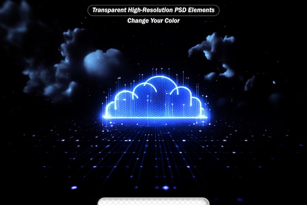 data transfer cloud computing technology concept