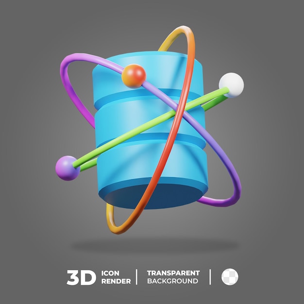 Database Flow 3d Icon