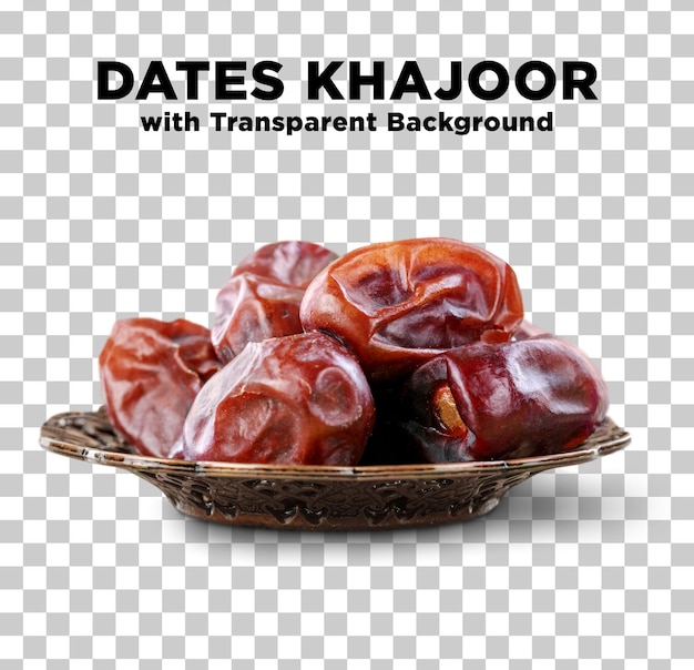 Dates Khajoor Ramadan Food with Transparent Background PSD