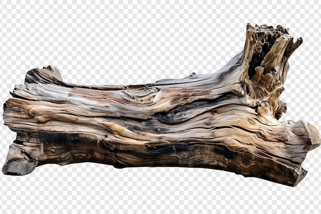 PSD dead log isolated on transparent background