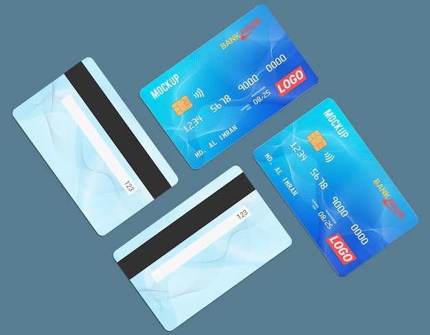 Debit Card Smart Card Mockup Design