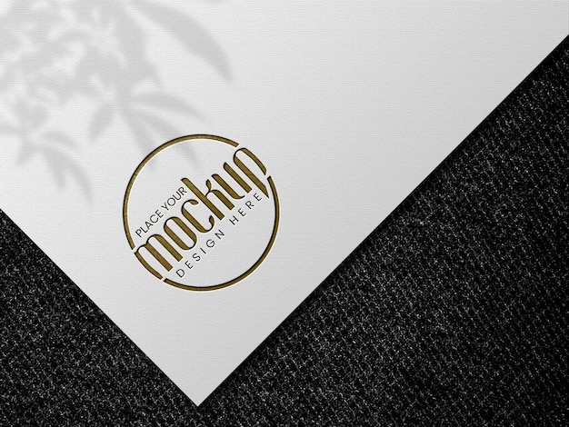 Debossed Logo Mockup Design