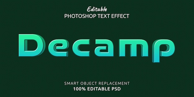 Decamp Photoshop Text Effect