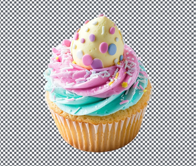 Decent Easter Egg Shaped Cupcake Recipe Book isolated on transparent background