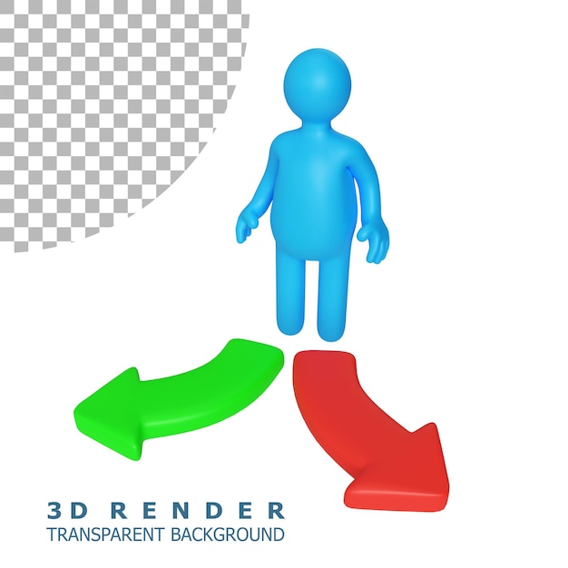 Decision 3D Icon