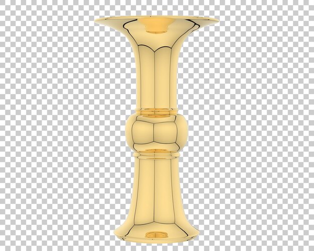 Decoration vase on transparent background 3d rendering illustration