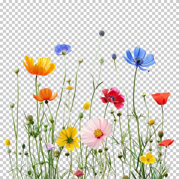 Decorative flower isolated on transparent background