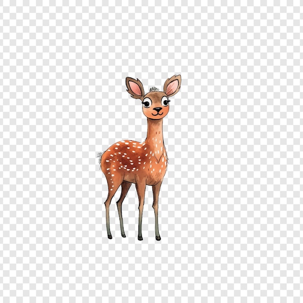 Deer PSD with Isolated Slices on Transparent Background No Background