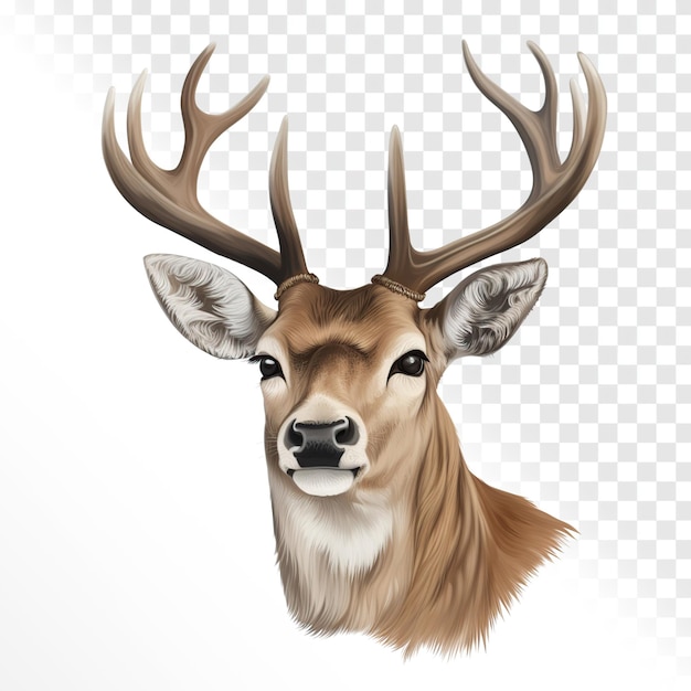 PSD a deer on transparent background