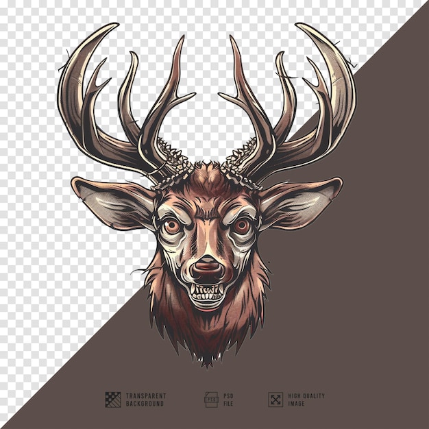 Deer vector image without HD quality background