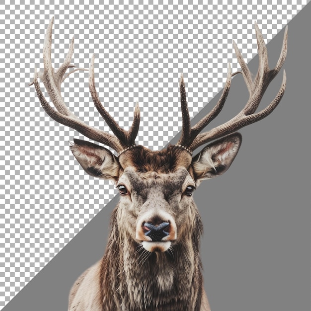 Deer white background