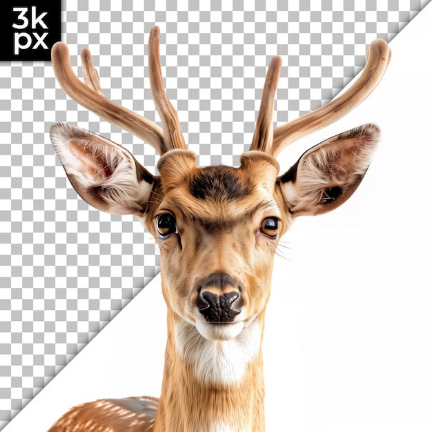 a deer with a black and white background that says  x2