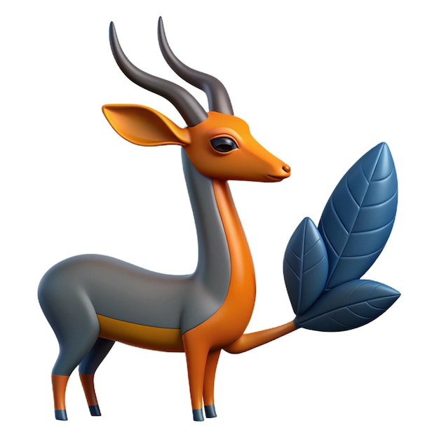 a deer with a leaf that says quot antelope quot on it