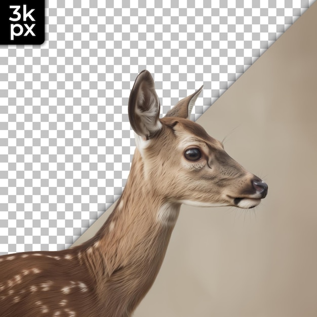 a deer with a picture of a deer on it