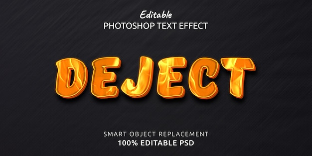 Deject Photoshop Text Effect