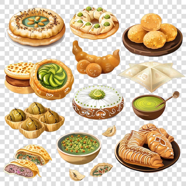 PSD delicious bakarwadi set hinduon transparent background