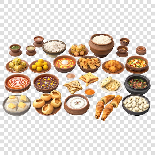 Delicious bakarwadi set hinduon transparent background