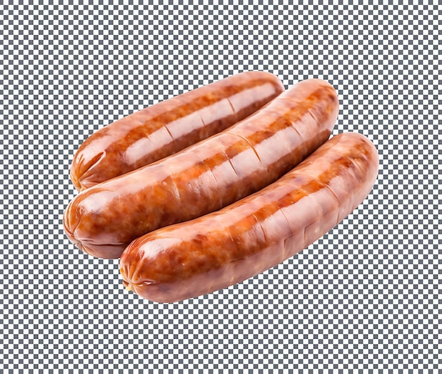 PSD delicious bratwurst isolated on transparent background