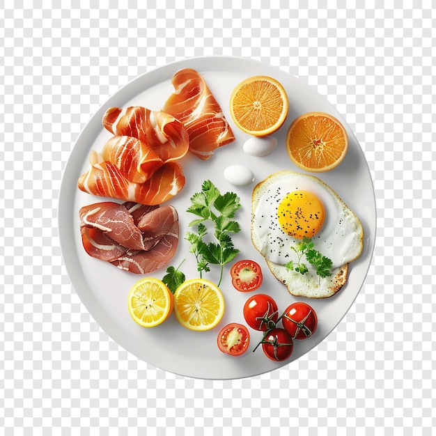 PSD delicious breakfast plate