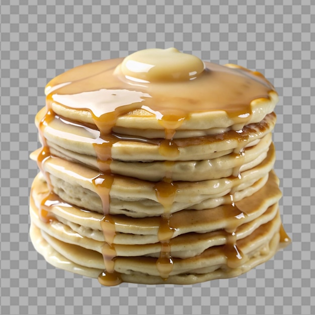 PSD delicious caramel glazed pancakes stack