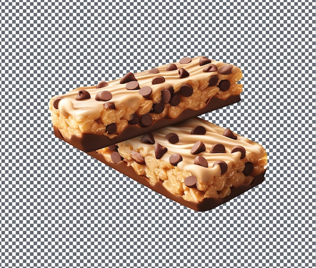 Delicious Chocolate Chip Bars isolated on transparent background