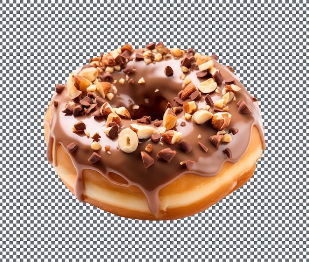 Delicious Coffee Toffee donut isolated on transparent background