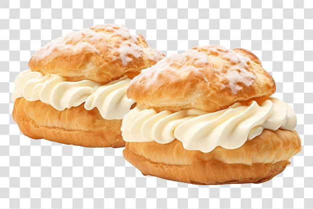 Delicious creamfilled pastry puffs