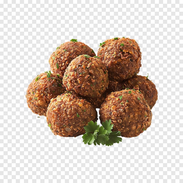 PSD delicious falafel balls isolated on a transparent background