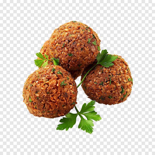 PSD delicious falafel balls isolated on a transparent background