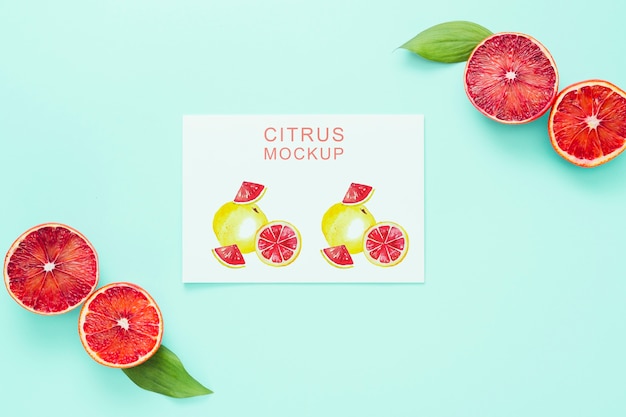 Delicious fruit concept mock-up