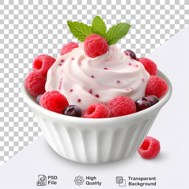 delicious ice cream in cup isolated on transparent background include png file