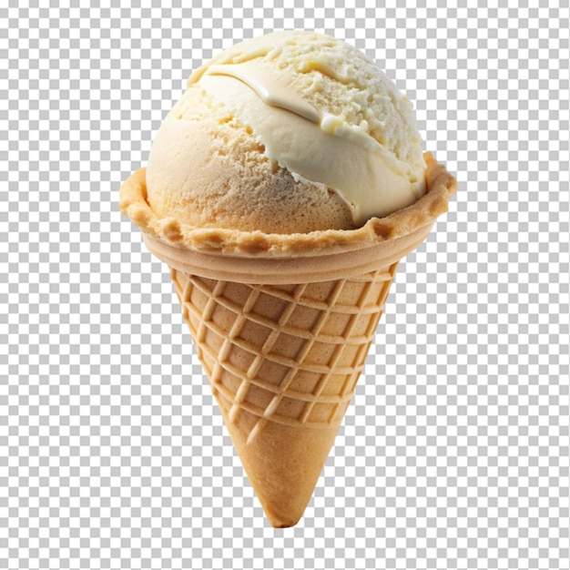 delicious ice cream on transparent background