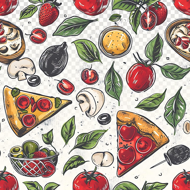 Delicious Italian Cuisine Pattern for Culinary Inspiration