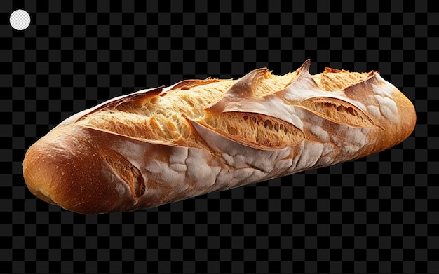 Delicious long bread isolated on transparent background