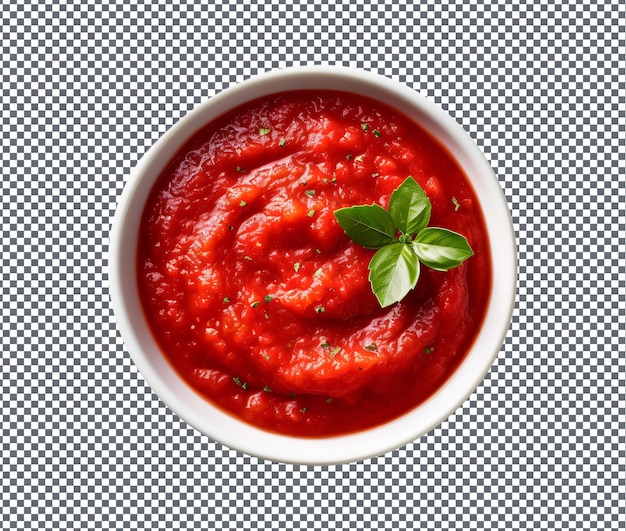 PSD delicious marinara sauce isolated on transparent background